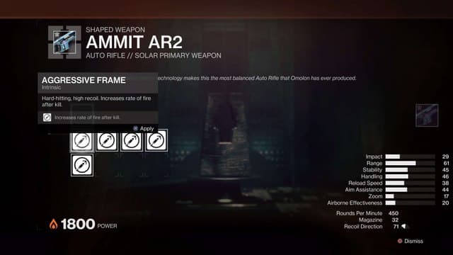 Ammit AR2, console, bug, glitch, destiny 2, aggressive frame, Ragnhild-D, Imperial Decree